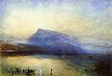 The Blue Rigi Lake of Lucerne Sunrise by Joseph Mallord William Turner